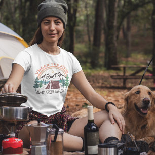 Under the Stars Away From The City Camping T-Shirt