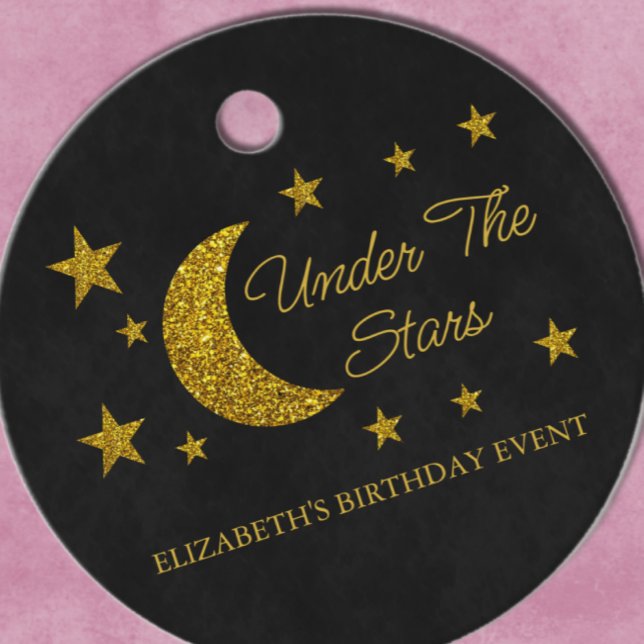 Under The Stars Birthday Favour Tags (Creator Uploaded)