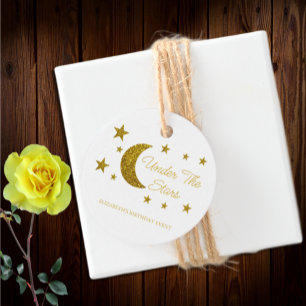 Under The Stars Birthday Favour Tags