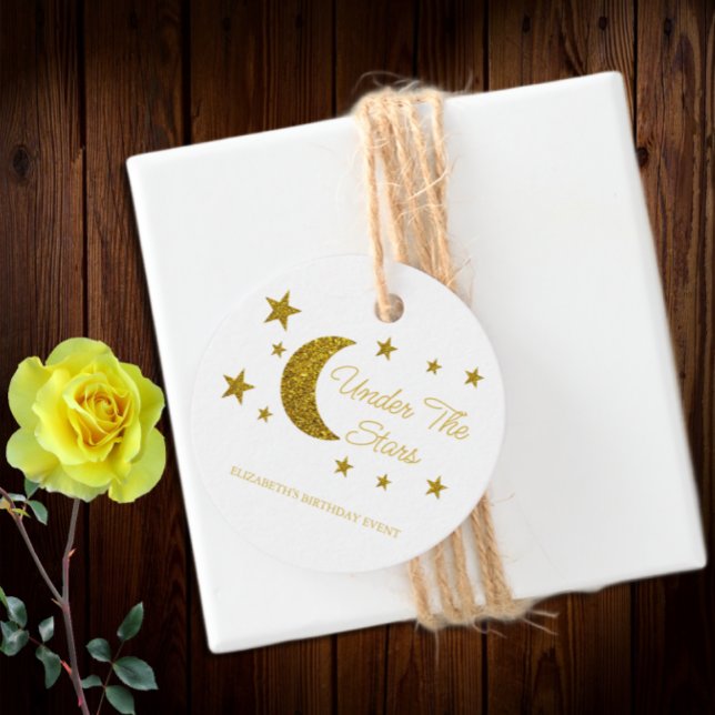 Under The Stars Birthday Favour Tags (Creator Uploaded)