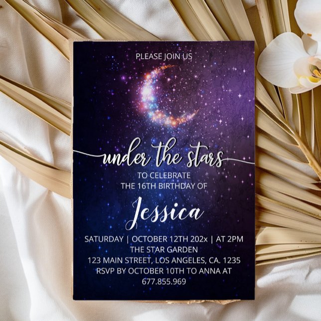 Under The Stars Birthday Invitation (Creator Uploaded)