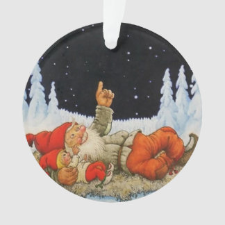 “Under the Stars” Gnomes by Jenny Nystrom Ornament