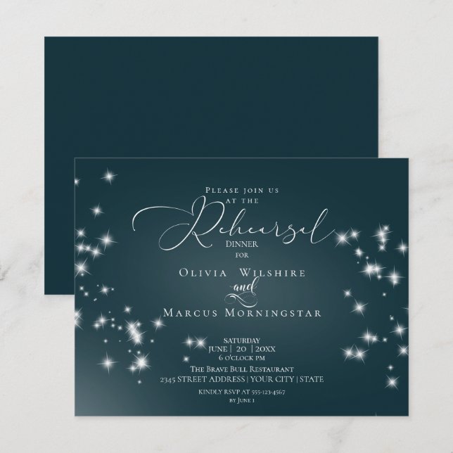 Under the Stars Invitation (Front/Back)
