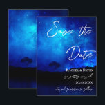 Under the Stars Night Sky Wedding  Save The Date Postcard<br><div class="desc">Under the Stars Night Sky Wedding Save The Date postcard . Announce your big day with these cute and beautiful wedding save the date cards . Send out these beautiful pretty starry night under the stars galaxy wedding announcement Invitations to friends and family. Elegant yet pretty Night Sky Background Wedding...</div>