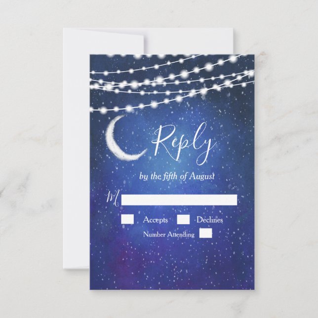 Under the Stars RSVP Card (Front)