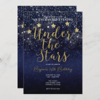 Under The Stars Starry Night Gold Blue Prom Party