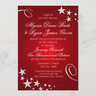 Under the Stars Wedding Celebration Invitation