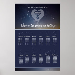 Under the Stars Wedding Seating Chart