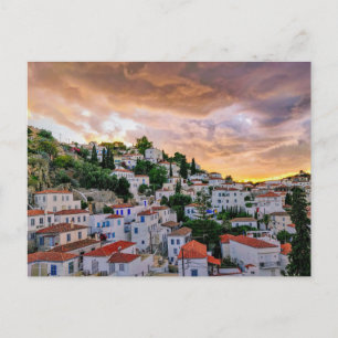 Under the sunset time postcard