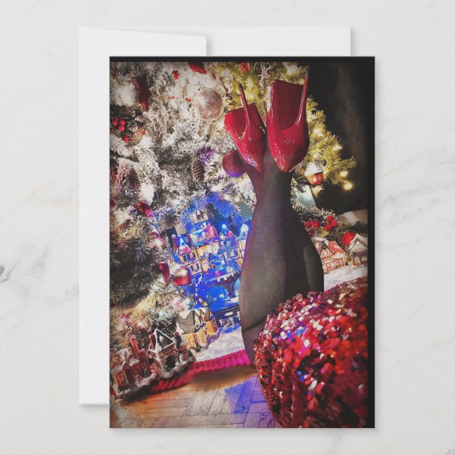 Under The Tree Holiday Card (Front)