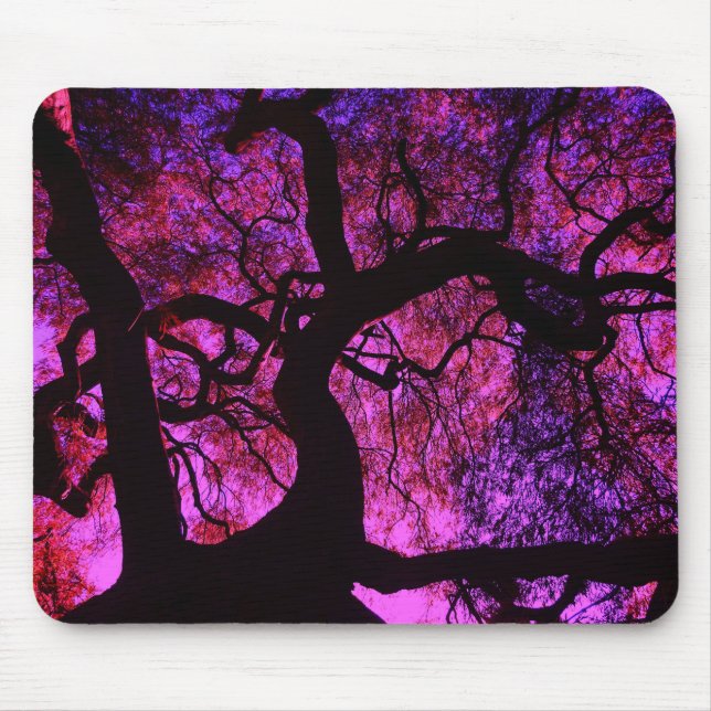 Under the Tree in Pink and Purple Mouse Mat (Front)