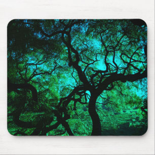 Under The Tree in Turquoise II Mouse Mat