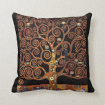 Under the Tree of Life, Gustav Klimt, Throw Pillow<br><div class="desc">Under the Tree of Life,  Gustav Klimt,  Pillow</div>