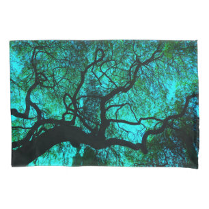 Under the Tree -Turquoise Pillowcase