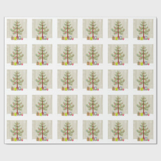 Under the tree wrapping paper