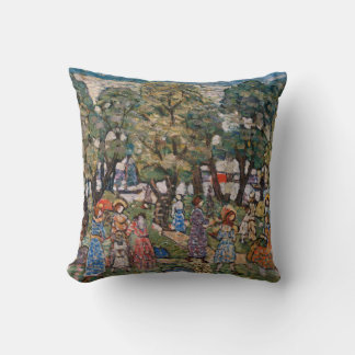 Under the Trees by Maurice Prendergast, Fine Art Cushion