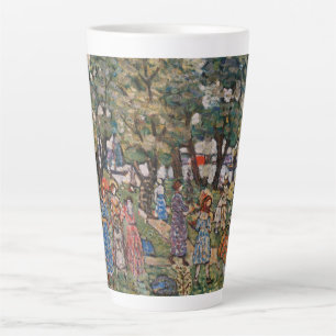 Under the Trees by Maurice Prendergast, Fine Art Latte Mug