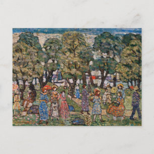 Under the Trees by Maurice Prendergast, Fine Art Postcard