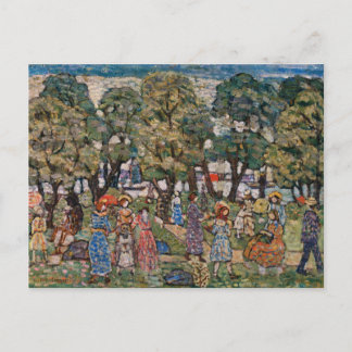 Under the Trees by Maurice Prendergast, Fine Art Postcard