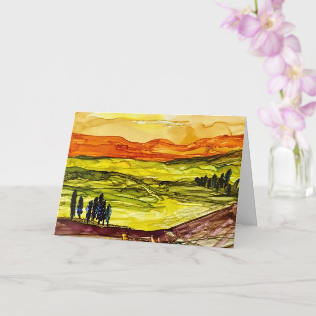 Under The Tuscan Sun Card (Orchid)