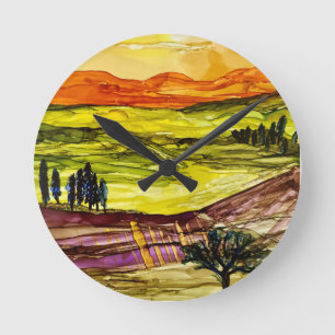 Under The Tuscan Sun    Round Clock