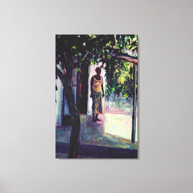 Under the Verandah 2002 Canvas Print (Front)