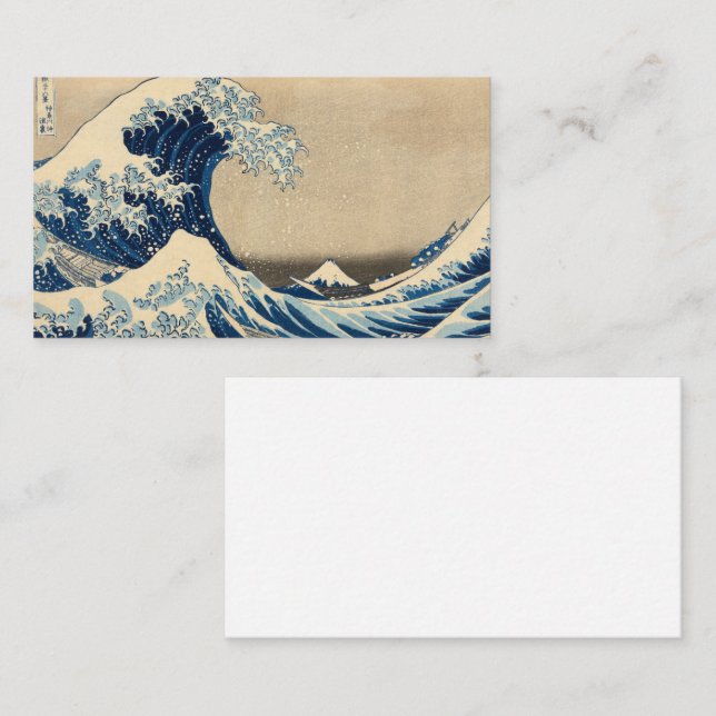 Under the Wave off Kanagawa by Katsushika Hokusai Business Card (Front/Back)
