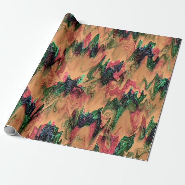 Under the waves... wrapping paper (Unrolled)