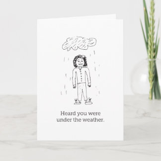 Under the Weather - get well card
