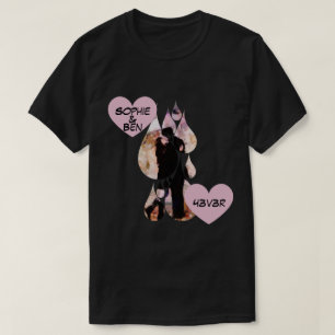 Under Umbrella: Romantic Couple Kissing in Rain T-Shirt