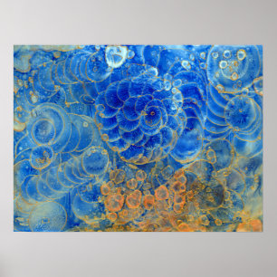 Under Water -Hand Painted Awarded Abstract Artwork Poster