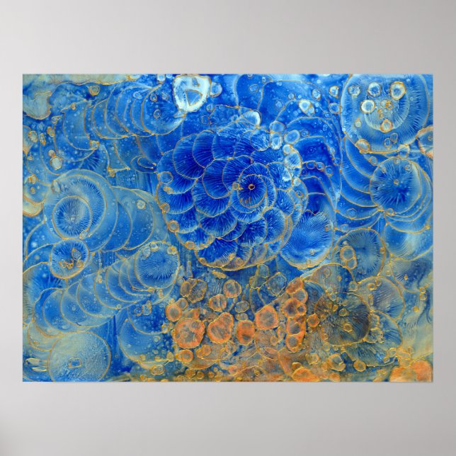Under Water -Hand Painted Awarded Abstract Artwork Poster (Front)