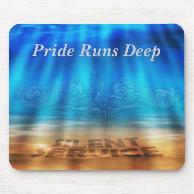 Under Water Mouse Pad Silver (Front)
