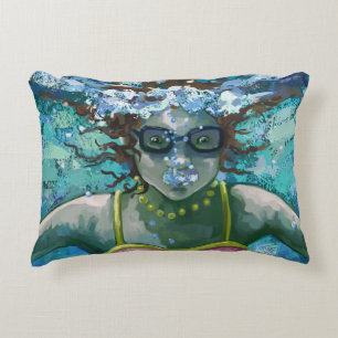 Under Water Swim Decorative Cushion