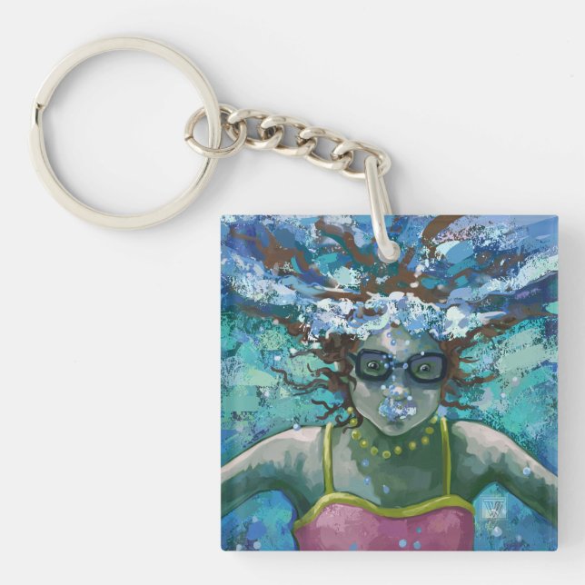 Under Water Swim Key Ring (Front)