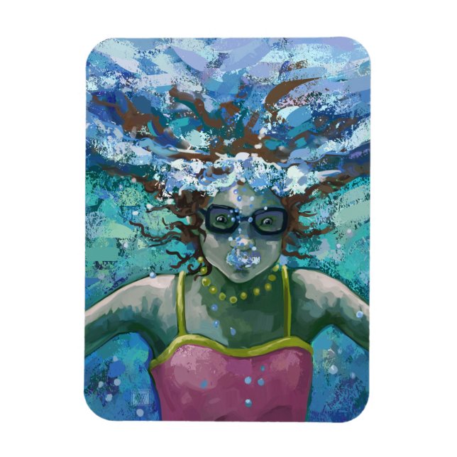 Under Water Swim Magnet (Vertical)