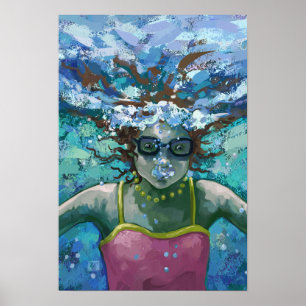 Under Water Swim Poster