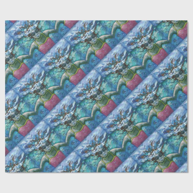 Under Water Swim Wrapping Paper (Flat)