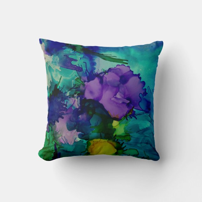 Under Water World Abstract Cushion (Front)