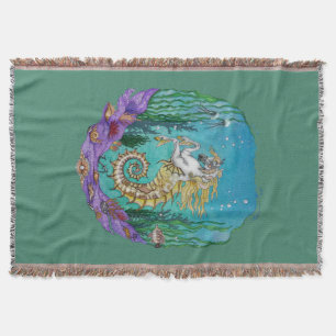 Under WaterHorse Throw Blanket