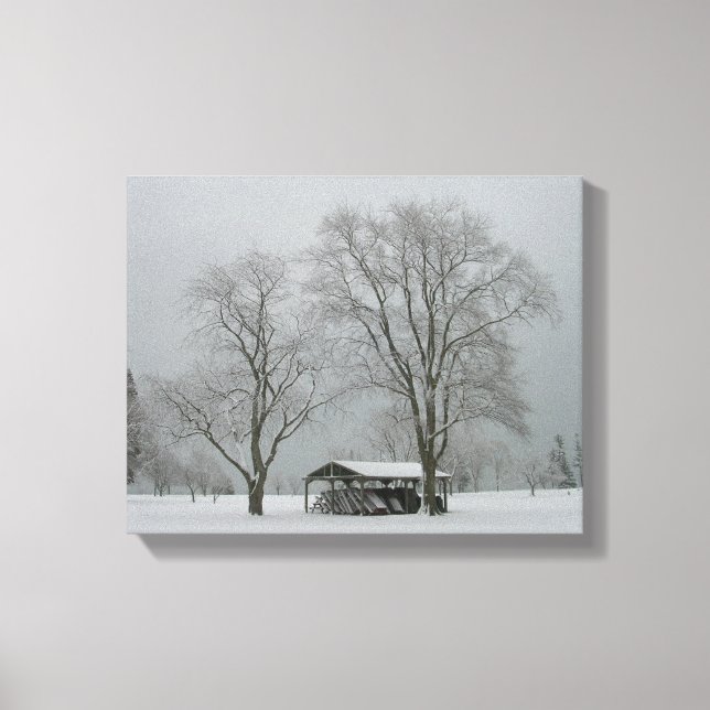 Undercover-Wintry Snow-scene Canvas Print (Front)