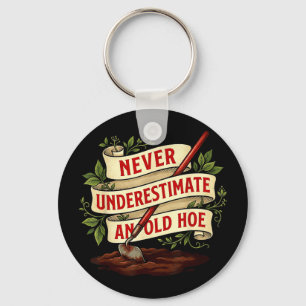 Underestimate an old gardener gardening vintage key ring