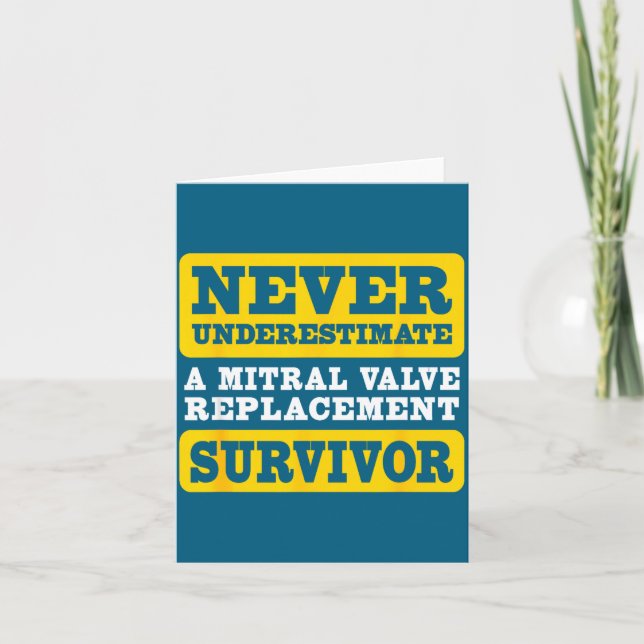 Underestimate Mitral Valve Replacement Survivor Card (Front)