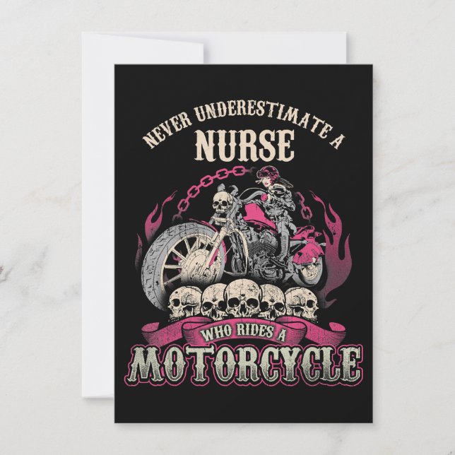 Underestimate Nurse Who Rides Motorcycle Biker (Front)