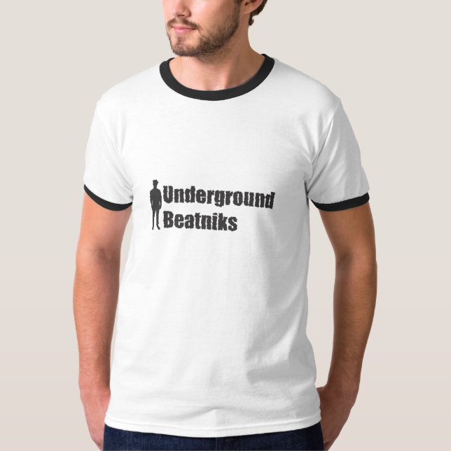 Underground Beatnik Ringer T-shirt (Front)