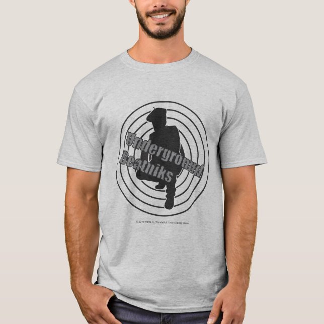 Underground Beatniks Grey t-shirt (Front)