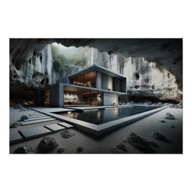 Underground Cave House Poster (Front)