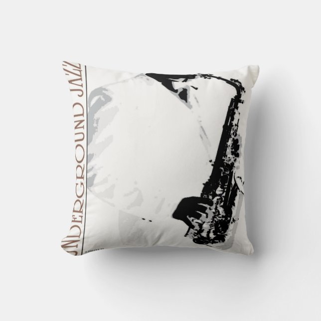 Underground Jazz American MoJo Pillow (Front)