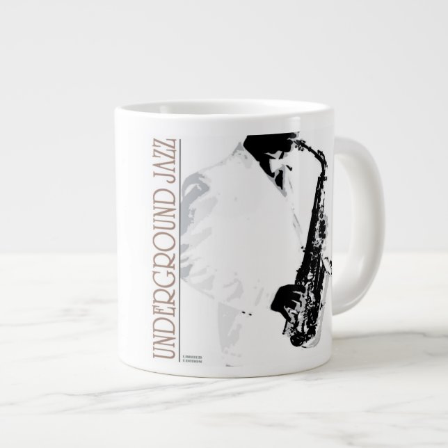 Underground Jazz Jumbo Mug (Front Right)