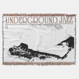 Underground Jazz Throw Blanket